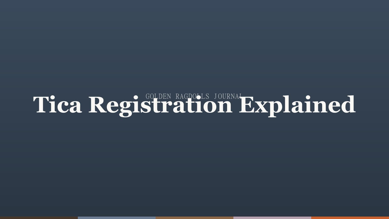 TICA Registration Explained: What It Means for Your Kitten